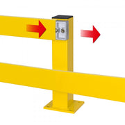 BLACK BULL Impact Guard Rails | Heavy-Duty Steel Modular Barrier System - Post Only