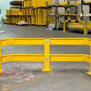 BLACK BULL Impact Guard Rails | Heavy-Duty Steel Modular Barrier System - External Corner Rail