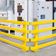 BLACK BULL Impact Guard Rails | Heavy-Duty Steel Modular Barrier System - XL Post Only