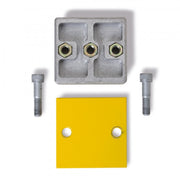 BLACK BULL Low Level Guard Rails - Rail Extension Set Aluminum - Powder Coated - Yellow