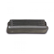 BLACK BULL Low Level Guard Rails - Plastic End caps for 'C' Profile rails - Black