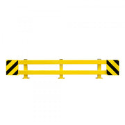 BLACK BULL Racking End Frame Protector A | Adjustable Steel Pallet Rack Guard