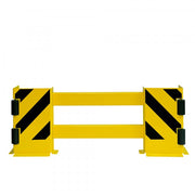 BLACK BULL Racking End Frame Protector B | Enhanced Steel Pallet Rack Guard
