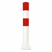 Black Bull Heavy Duty Bollard - Large - Red/White - Surface Fix