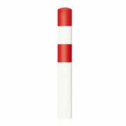 Black Bull Heavy Duty Bollard - Large - Red/White - Concrete In