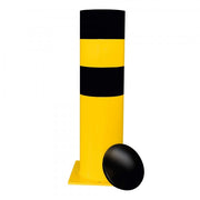 Black Bull Heavy Duty Bollard - Black/Yellow - Surface Fix - 3XL