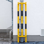 TRAFFIC-LINE Vertical Pipe Protectors Wall & Ground Mounted | Steel Pipe Protection Guards