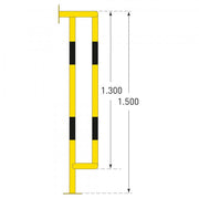 TRAFFIC-LINE Vertical Pipe Protectors Wall Mounted | Steel Pipe Protection Guards