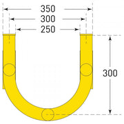TRAFFIC-LINE Vertical Pipe Protectors Wall & Ground Mounted | Steel Pipe Protection Guards