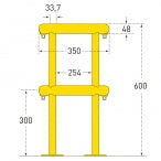 TRAFFIC-LINE 360° Column Protector | Steel Wrap-Around Impact Guard