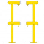 TRAFFIC-LINE 360° Column Protector | Steel Wrap-Around Impact Guard