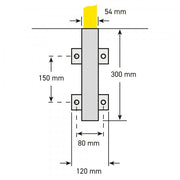 Wall socket for Removable type - Hot Dip Galavanised