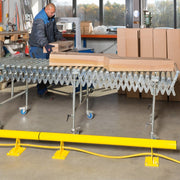 BLACK BULL Raised Collision Bars | Steel Traffic Separation & Protection System - Yellow