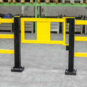 BLACK BULL Self-Closing Railing Gate | HYBRID System Access Gate