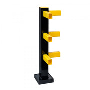 BLACK BULL FLEX Impact Protection System HYBRID | Yielding Steel & Plastic Modular Barrier | Outdoor Use