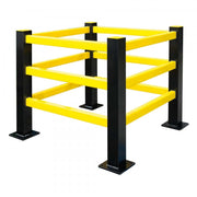 BLACK BULL Column Protection HYBRID | Yielding Steel & Plastic Column Guard