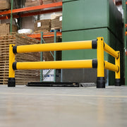 BLACK BULL FLEX+ Impact Protection Railing L-Line | Flexible Polymer Barrier