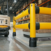 BLACK BULL FLEX+ Impact Protection Railing L-Line | Flexible Polymer Barrier