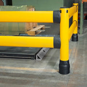 BLACK BULL FLEX+ Impact Protection Railing L-Line | Flexible Polymer Barrier