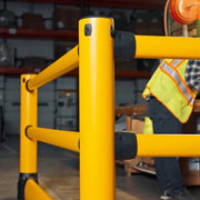 BLACK BULL FLEX+ Impact Protection Railing S-Line with Under-run Guard| Flexible Polymer Pedestrian Barrier