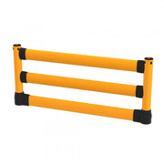 BLACK BULL FLEX+ Impact Protection Railing L-Line with Under-run Guard | Flexible Polymer Barrier