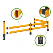 BLACK BULL FLEX+ Impact Protection Railing L-Line | Flexible Polymer Barrier