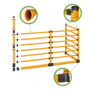 BLACK BULL FLEX+ Impact Protection Railing High-Line with Under-run Guard | Multi-Layered Polymer Barrier