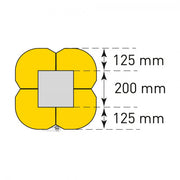 TRAFFIC-LINE Adjustable Column Protectors 1,100H x 450W x 450Bmm | Polyethylene Impact Guards