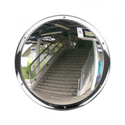 INDOOR Wall Mounted Stainless Steel Mirror | Anti-Vandal Convex Security Mirror