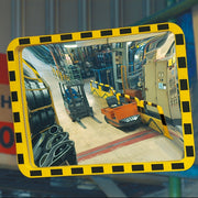VIEW-MINDER Industrial Duty Rectangular Mirror | High-Visibility Acrylic Safety Mirror