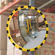 VIEW-MINDER Industrial Duty Round Mirror | High-Visibility Acrylic Safety Mirror