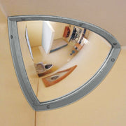 Panoramic 90 Insitutional Grade Mirror  | Anti-Vandal Stainless Steel Security Mirror