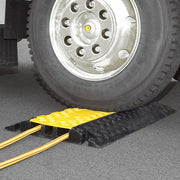 TRAFFIC-LINE Cable/Hose Protection Ramps – Large | Heavy-Duty Multi-Channel Protector