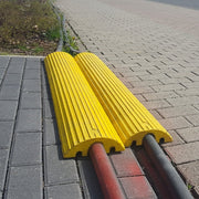 TRAFFIC-LINE Cable/Hose Protection Ramps – Small | Heavy-Duty 3-Channel Protector