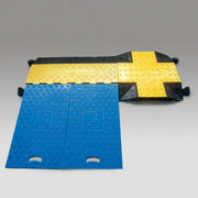 TRAFFIC-LINE Blue Wheelchair Access Ramps | For 3-Channel Cable Protectors
