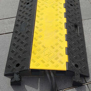 TRAFFIC-LINE Cable/Hose Protection Ramps – Large | Heavy-Duty Multi-Channel Protector