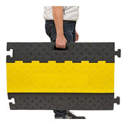 TRAFFIC-LINE Cable/Hose Protection Ramps – Medium | 5-Channel Hinged Cable Guard