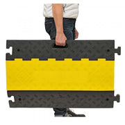 TRAFFIC-LINE Cable/Hose Protection Ramps – Large | Heavy-Duty Multi-Channel Protector