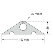 TRAFFIC-LINE Hose and Cable Protector 10m | Flexible Roll-Out Cable Guard