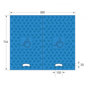 TRAFFIC-LINE Blue Wheelchair Access Ramps | For 3-Channel Cable Protectors