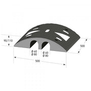 TRAFFIC-LINE Cable/Hose Ramps - XL | Extra Heavy-Duty Rubber Protector