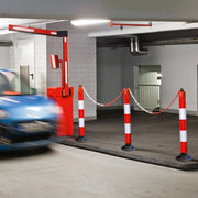 TRAFFIC-LINE Traffic Post with Chain Eyes | High-Visibility Barrier System