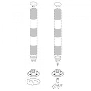 TRAFFIC-LINE Memory & Flexible Posts | Self-Righting Traffic Delineators - Post Only (no base)