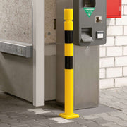 TRAFFIC-LINE Impact Protection Bollard - FLEX | Yielding TPU Safety Bollard - Red/White
