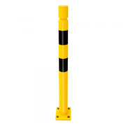 TRAFFIC-LINE Impact Protection Bollard - FLEX | Yielding TPU Safety Bollard - Black Yellow