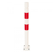 TRAFFIC-LINE Impact Protection Bollard - FLEX | Yielding TPU Safety Bollard - Red/White