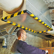 TRAFFIC-LINE Edge Protection - SEMI-CIRCULAR 40/40 - Self-Adhesive - 5,000mm Long - Yellow/Black