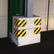 TRAFFIC-LINE Column Protection Pads - Rectangular 500 x 200 x 20mm - Yellow/Black