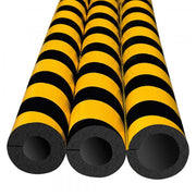 TRAFFIC-LINE Foam Pipe Protection Tube - 1000mm Long -  Yellow/Black