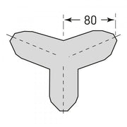 TRAFFIC-LINE External Tri-Corner Protection - TRAPEZE - Self-Adhesive - Black
